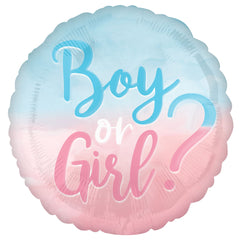The Big Reveal Gender Reveal Foil Balloon - Pack of 10