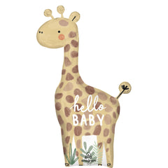 Soft Jungle Baby Giraffe Foil Super Shape Balloon - Pack of 2