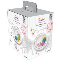 Frosty White Tableware Kit for 20 Guests | Case of 3