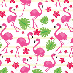 Tropical Flamingo Beverage Napkins, 16-ct - Pack of 3