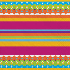 Vibrant Fiesta Beverage Napkins, 16-ct - Pack of 12