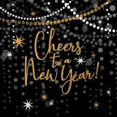 Midnight Hour New Year's Eve Luncheon Napkins, 16-ct - Pack of 12