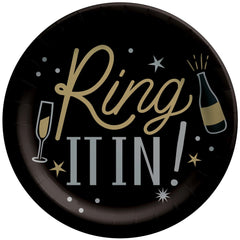 Celebrate New Year's 7-inch Round Paper Plates, 8-ct - Case of 120