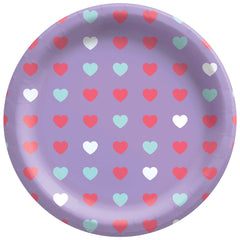 Valentine's Day Lovely Hearts Paper Plates - 6.75-inch, 8-ct - Case of 120