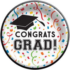 Congrats Grad 8.5-inch Paper Plates, 8-ct - Pack of 3