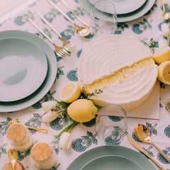 8 In. Eucalyptus Plastic Plates | 40 Count