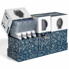 Clear Cutlery Floral Caddy Combo For 100