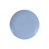 8 In. Chambray Blue Plastic Plates | 40 Count