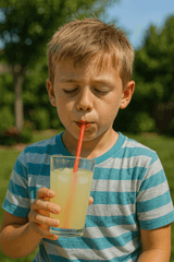 Dixie® 12 In. Giant Wrapped Plastic Straws Red Bagged | 1200 Count