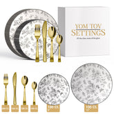 700 Piece Classic Botanical Combo Set | Serves 100 Guests