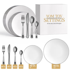 280 Piece Silver Classic Combo Set | Serves 40 Guests