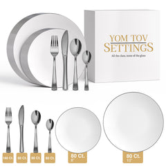 560 Piece Silver Classic Combo Set | Serves 80 Guests