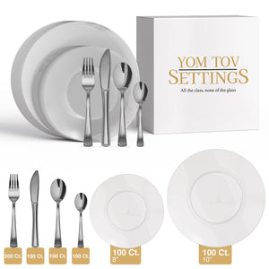700 Piece Clear Combo Set | Serves 100 Guests