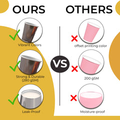 12 Oz. Silver Paper Cups | 100 Count