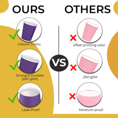 12 Oz. Purple Paper Cups | 100 Count