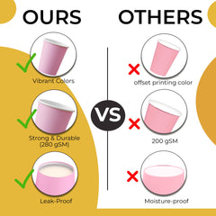 12 Oz. Pink Paper Cups | 100 Count