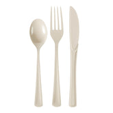 Ivory Cutlery Combo Set - 50 Forks 50 Spoons And 50 Knives