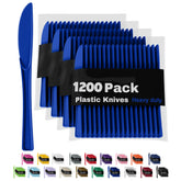 Heavy Duty Dark Blue Plastic Knives | 1200 Count