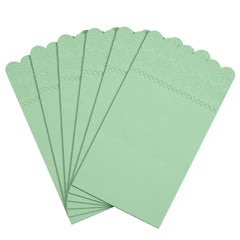 3 Ply Pistachio Green Scalloped Dinner Napkins | 100 Count