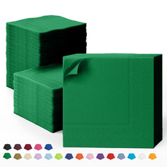 Emerald Green Dinner Napkins | 100 Count