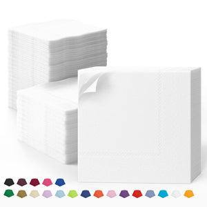 White Dinner Napkins | 3600 Count