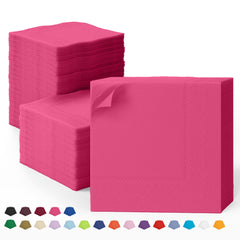 Cerise Dinner Napkins | 100 Count