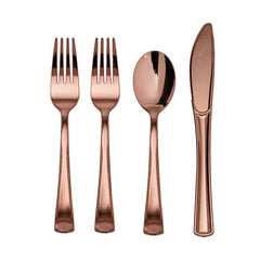 480 Piece Rose Gold Full Cutlery Combo Set