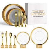 280 Piece Gold Scratch Combo Set | Serves 40 Guests