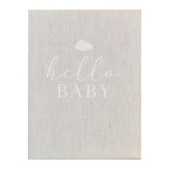 Hello Baby Memory Scrapbook, Beige, for Baby Shower/Gender Reveal - Pack of 5