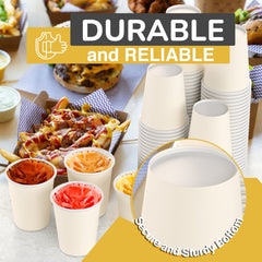 12 Oz. Ivory Paper Cups | 100 Count