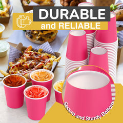12 Oz. Cerise Paper Cups | 100 Count