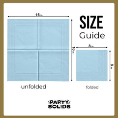 Light Blue Dinner Napkins | 100 Count