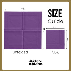 Purple Dinner Napkins | 100 Count
