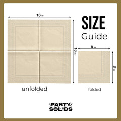 Ivory Dinner Napkins | 100 Count