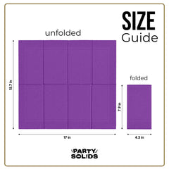 Purple Guest Towel Napkins | 80 Count