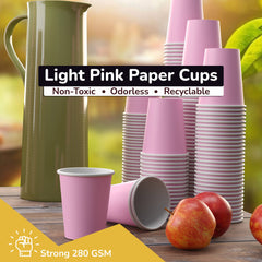 12 Oz. Pink Paper Cups | 100 Count