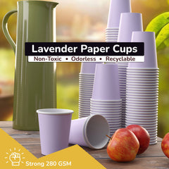 12 Oz. Lavender Paper Cups | 100 Count
