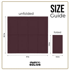 Brown Guest Towel Napkins | 80 Count