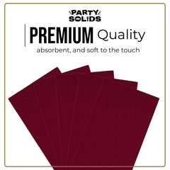 Burgundy Guest Towel Napkins | 80 Count