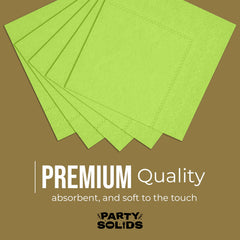 Lime Green Dinner Napkins | 100 Count