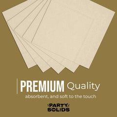 Ivory Dinner Napkins | 100 Count