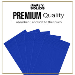 Dark Blue Guest Towel Napkins | 80 Count