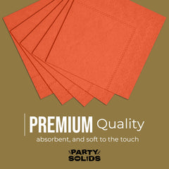 Orange Dinner Napkins | 100 Count