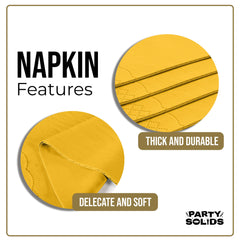 Yellow Guest Towel Napkins | 80 Count