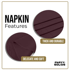 Brown Guest Towel Napkins | 80 Count