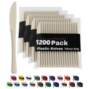 Heavy Duty Ivory Plastic Knives | 1200 Count