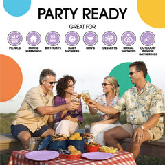 7 In. Lavender Paper Plates | 1000 Count