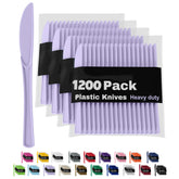Heavy Duty Lavender Plastic Knives | 1200 Count