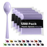 Heavy Duty Lavender Plastic Spoons | 1200 Count
