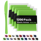 Heavy Duty Lime Green Plastic Knives | 1200 Count